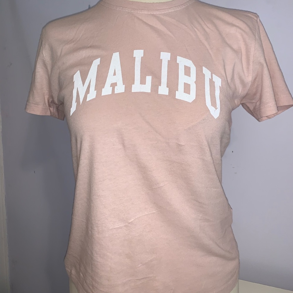 brandy melville pink Malibu shirt